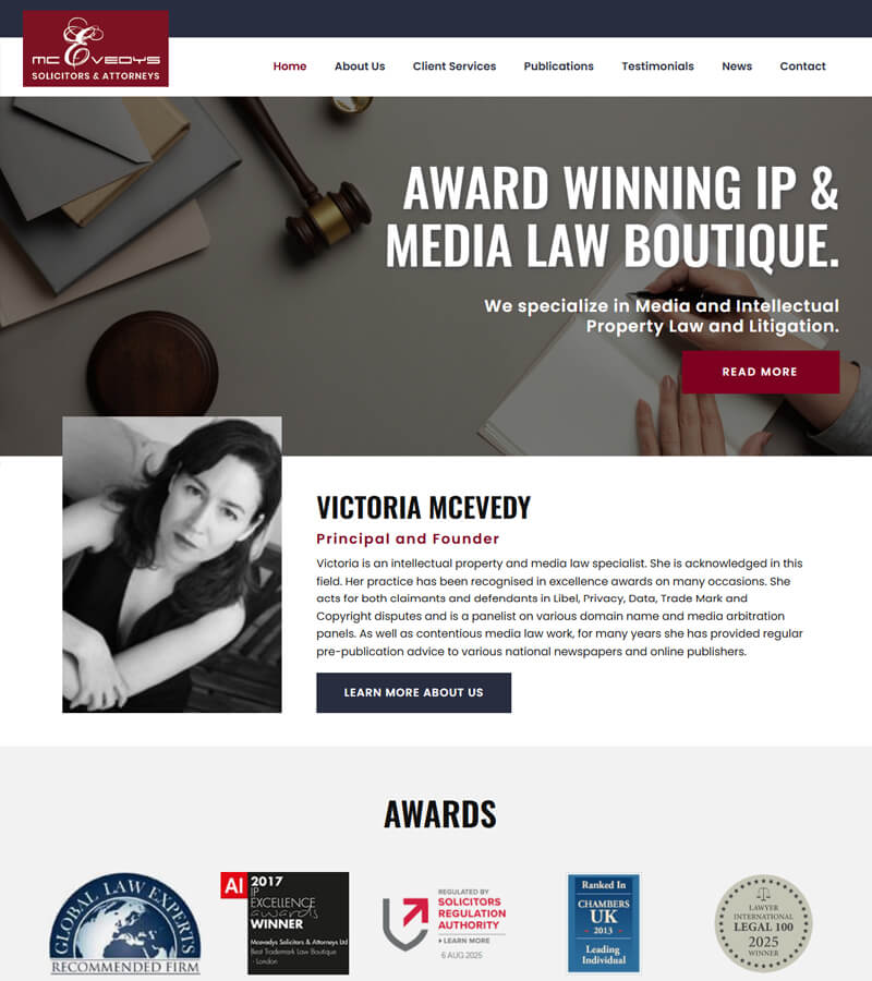 affordable law firm web design